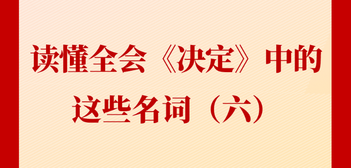 新闻多一点丨读懂全会《决定》中的这些名词（六）